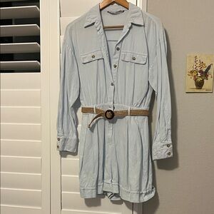 Zara Ladies light blue romper
